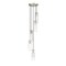 Z-Lite Alton Chandelier, 5-Light, 12 In.W x 14.25 In.H, Brushed Nickel/Clear+Frosted 824P-5R-BN - alternate 5